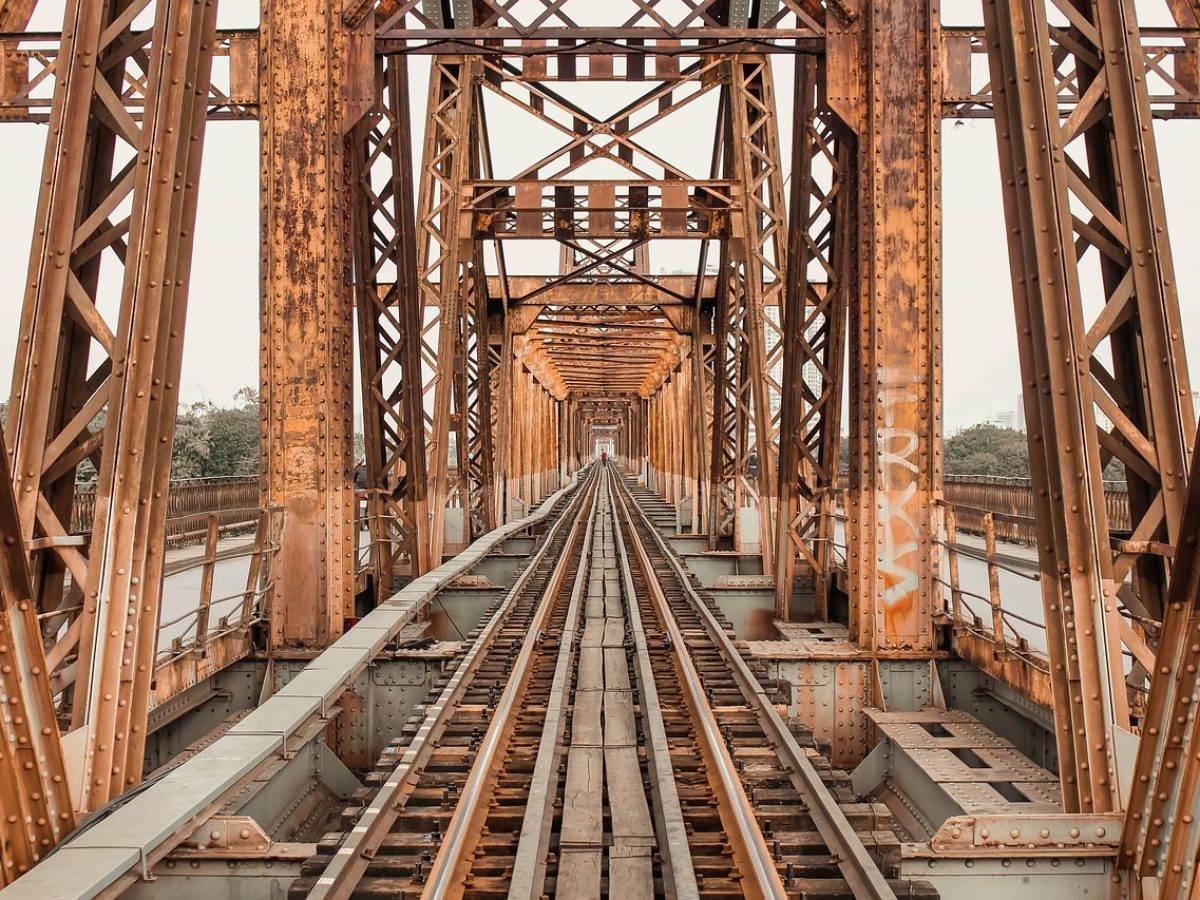 railway bridge, hanoi, infrastructure