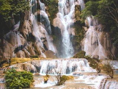 kuang-si-waterfall, waterfall, water