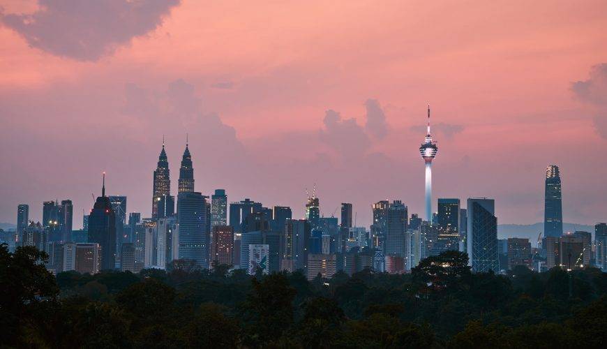 city scape at night