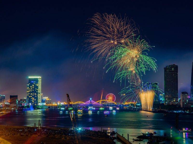 vietnam, river, night